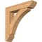 Ekena Millwork Thorton Slat Smooth Bracket w/ Offset Brace, Western Red Cedar, 7 1/2"W x 34"D x 34"H BKT0806X34X34THR06SWR - alternate 1